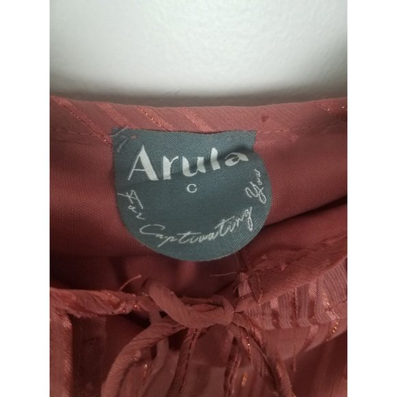 Arula Pink Chiffon Midi Dress, Sz C (3x) - Picture 3 of 10